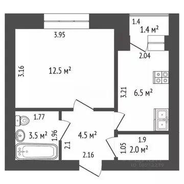 1-к кв. Башкортостан, Стерлитамак Михайловский мкр, ул. Сазонова, 26 ...