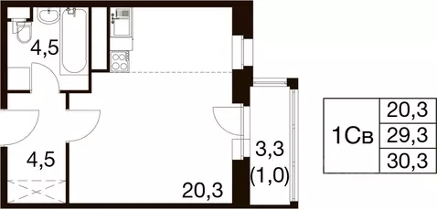 Студия Московская область, Балашиха Гагарина мкр, ул. Проектная, 9Ас1 ...