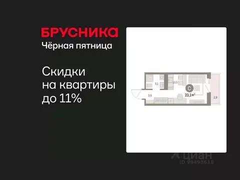 Студия Курганская область, Курган Центральный жилрайон, Дом Кино жилой ...