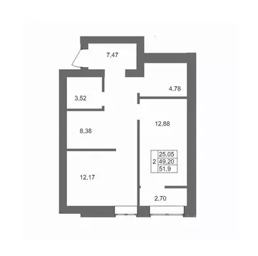 2-к кв. Волгоградская область, Волгоград Клубный дом на Жукова жилой ...
