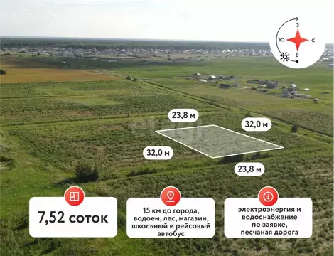 Участок в Тюменская область, Тюменский муниципальный округ, Садовые ...