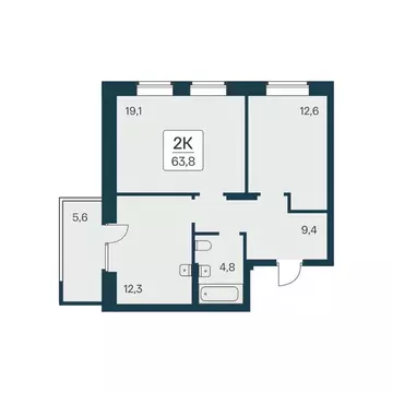 2-к кв. Новосибирская область, Новосибирск Расцветай на Красном жилой ...
