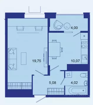 1-к кв. Брянская область, Брянск Советская ул., 124 (42.9 м)