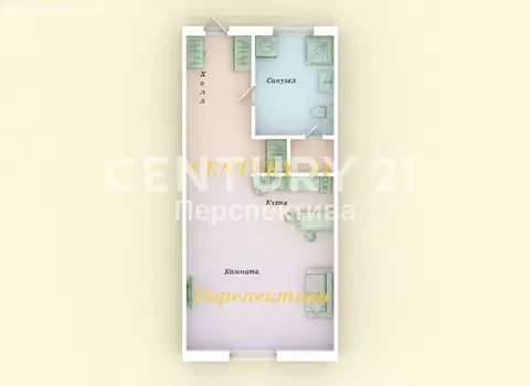 Квартира-студия: Балашиха, улица Романычева, 4 (19.5 м)