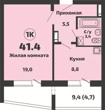 1-к кв. Новосибирская область, Новосибирский район, Станционный ...
