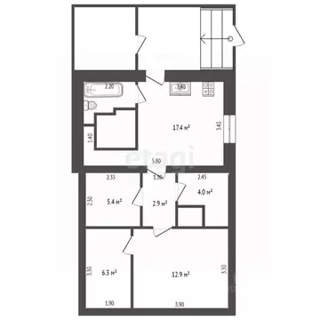 2-к кв. Владимирская область, Меленковский муниципальный округ, с. ...