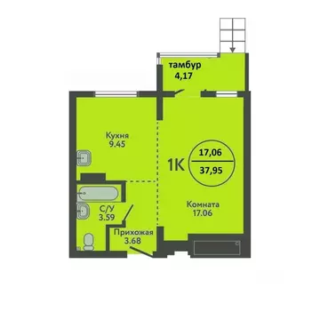 1-к кв. Новосибирская область, Новосибирский район, с. Верх-Тула ул. ...