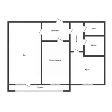 2-к кв. Курская область, Курск просп. Хрущева, 27 (46.6 м)