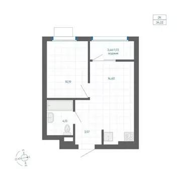 1-к кв. Челябинская область, Челябинский городской округ, пос. ...