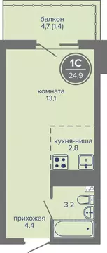 Студия Пермский край, Пермь ш. Космонавтов, 309Ак1 (24.9 м)