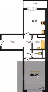 1-к кв. Воронежская область, Новоусманский район, пос. Отрадное ул. ...