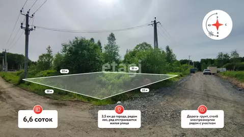 Участок в Хабаровский край, Хабаровский район, Мичуринское с/пос, ...