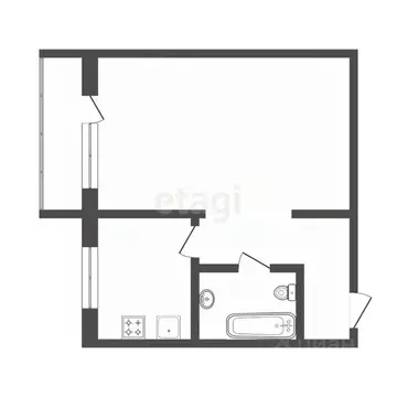 1-к кв. Мордовия, Саранск ул. Веселовского, 68 (31.0 м)