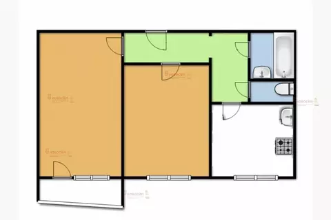 2-комнатная квартира: Ревда, улица Павла Зыкина, 12 (51 м)