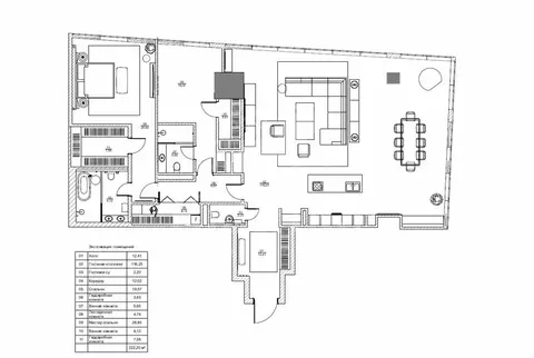 3-комнатная квартира: Москва, Пресненская набережная, 8с1 (222.2 м)