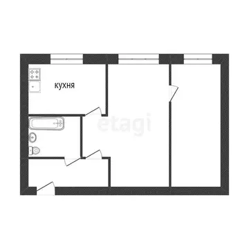 2-комнатная квартира: Златоуст, проспект имени Ю.А. Гагарина, 7-я ...