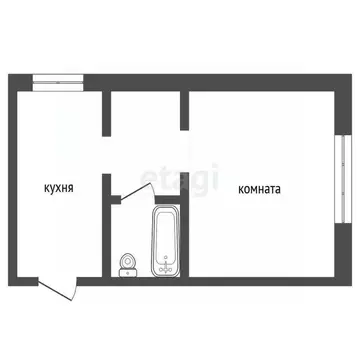 Студия Тюменская область, Тюмень пос. Новорощино, ул. Андрея Туполева, ...