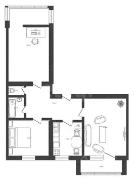 3-к кв. Смоленская область, Смоленск пер. 1-й Краснофлотский, 60 (71.7 ...
