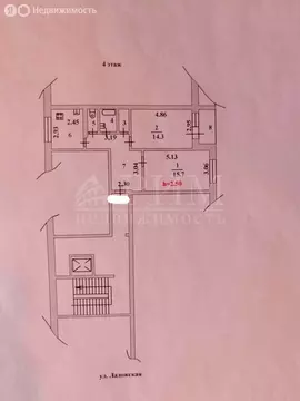 2-комнатная квартира: Пенза, Ладожская улица, 79 (52.6 м)