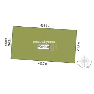 Участок в Симферопольский район, село Урожайное (906.37 м)