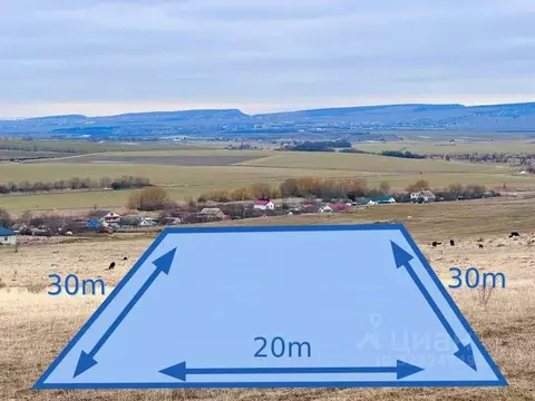 Участок в Крым, Симферопольский район, Чистенское с/пос, с. Камышинка  ...