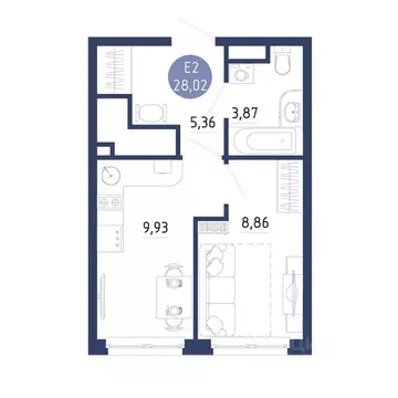 1-к кв. Рязанская область, Рязанский муниципальный округ, с. Дядьково ...