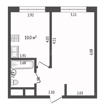 1-к кв. Москва ул. Усадебный Парк, 7 (35.3 м)