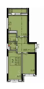 2-к кв. Башкортостан, Уфа Затон-Восточный жилрайон, Паруса жилой ...