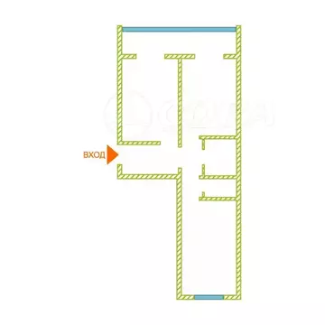 2-к кв. Курганская область, Курган 9 Мая ул., 4 (51.0 м)