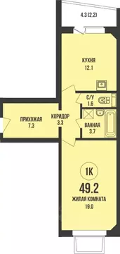 1-к кв. Новосибирская область, Новосибирск ул. Декоративный Питомник, ...