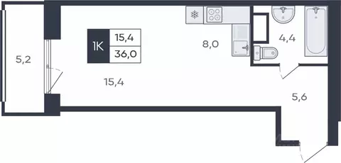 Студия Чувашия, Чебоксары ул. Академика РАН Х.М. Миначева, поз11 (36.0 ...