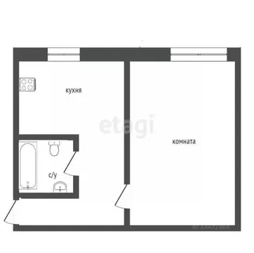 1-к кв. Курганская область, Курган Заозерный жилрайон, 8-й мкр, 5 ...