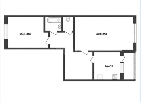 2-комнатная квартира: Кириши, проспект Ленина, 39 (53.5 м)