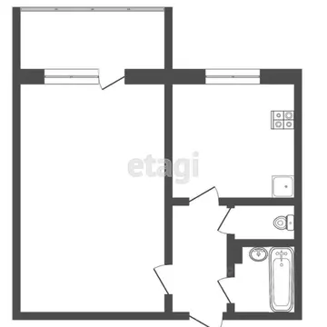 1-к кв. Тверская область, Тверь Озерная ул., 8 (34.7 м)