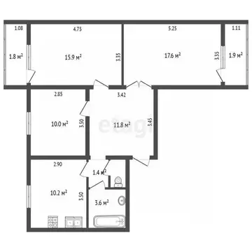 3-к кв. Ямало-Ненецкий АО, Тарко-Сале Пуровский район, ул. Победы, 16 ...
