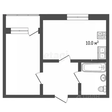 1-к кв. Вологодская область, Вологда ул. Возрождения, 82А (45.0 м)