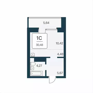 Студия Новосибирская область, Новосибирск Сакура Парк жилой комплекс ...