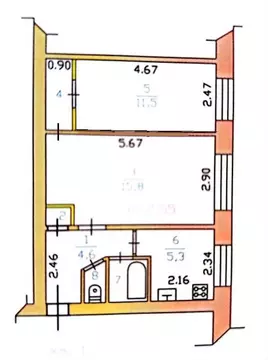 2-к кв. Ленинградская область, Выборгский район, Полянское с/пос, пос. ...