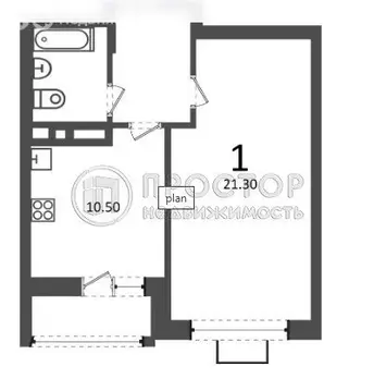 1-комнатная квартира: Москва, проезд Шокальского, 28Ак1 (40.8 м)