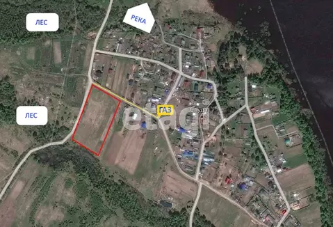 Участок в Архангельская область, Котлас муниципальное образование, д. ...