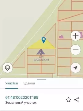 Участок в Ростовская область, Волгодонск ул. Отдыха, 14 (7.44 сот.)