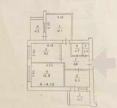 3-к кв. Севастополь ул. Молодых Строителей, 24А (64.0 м)
