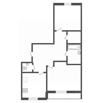 2-к кв. Тульская область, Тула Перекопская ул., 1а (57.5 м)