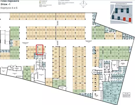 Гараж в Москва Левел Южнопортовая жилой комплекс, 4 (17 м)