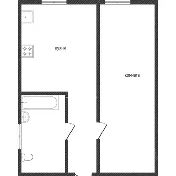 1-к кв. Белгородская область, Белгород Преображенская ул., 82 (31.6 м)