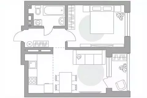 2-к кв. Башкортостан, Уфа ул. Менделеева, 158 (47.2 м)