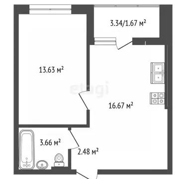 1-к кв. Ростовская область, Азов Азовский район, Красногоровская ул., ...