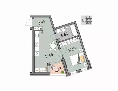 1-к кв. Свердловская область, Екатеринбург Юго-Западный жилрайон, ...