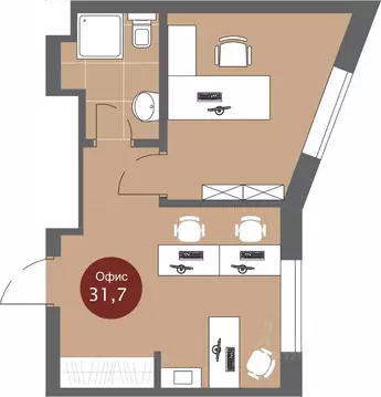 Офис в Новосибирская область, Новосибирск ул. Кошурникова, с24 (32 м)