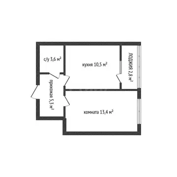 1-комнатная квартира: Краснодар, улица Ивана Беличенко, 103 (32.5 м)